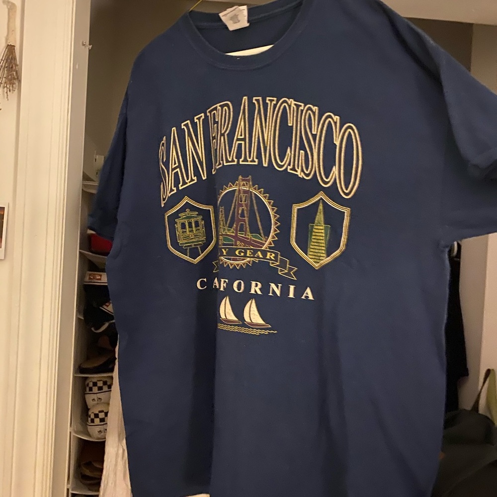 Vintage San Francisco XL navy tee